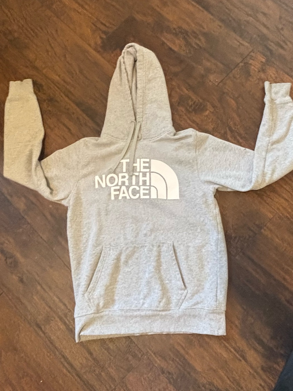 Authentic The North Face "Half Dome" Pullover Hoodie size Small spot on arm - Picture 1 of 14